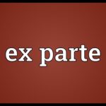 ex parte meaning