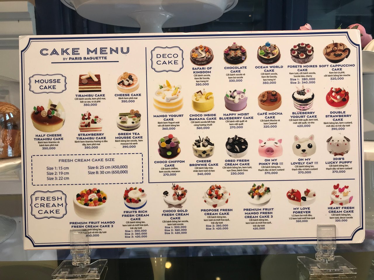 paris baguette menu